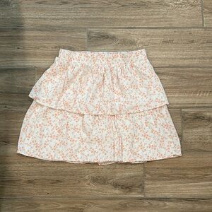 Love and Piece small coral print mini skirt